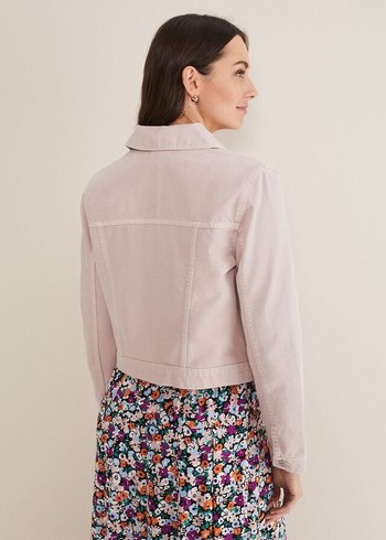 Phase Eight Caitlin Denim Jackets Pink Canada | DKSHJE-261